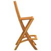 vidaXL Folding Outdoor Bar Stools 2 pcs Solid Wood Acacia
