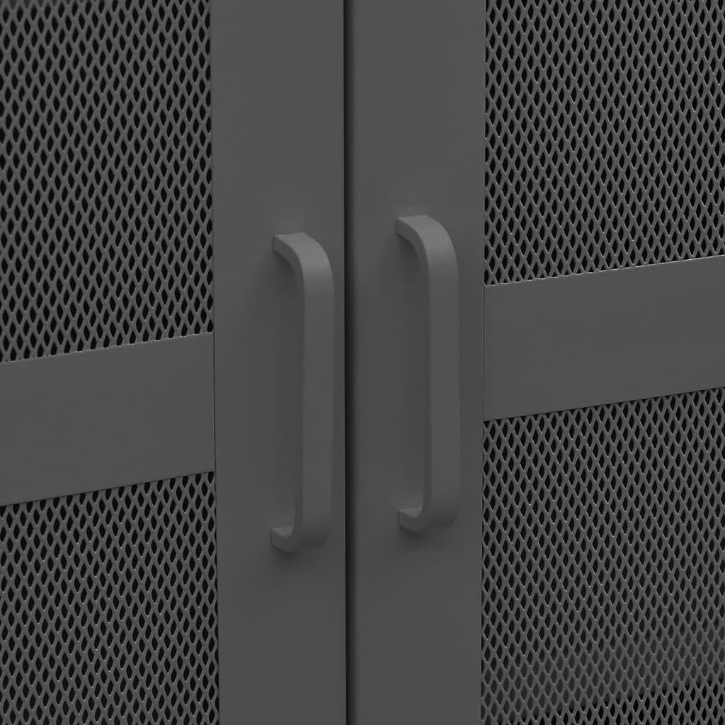 vidaXL Industrial Storage Chest Anthracite Metal