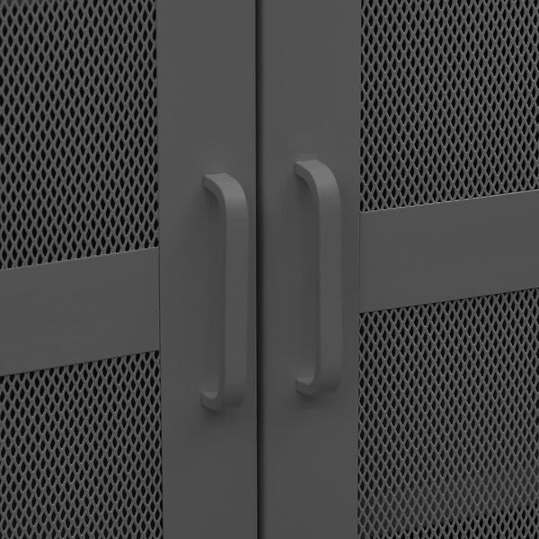 vidaXL Industrial Storage Chest Anthracite Metal