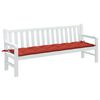 vidaXL Garden Bench Cushion Melange Red 200x50x7 cm Fabric