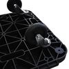 vidaXL Transport Trolleys 3 pcs Black 58x38x12 cm Polypropylene
