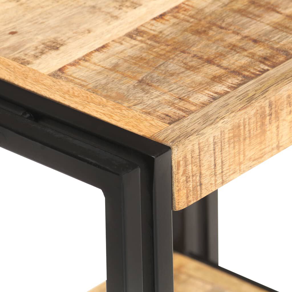 vidaXL Side Table 40x30x40 cm Rough Mango Wood