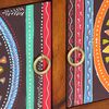 vidaXL Shoe Cabinet Multicolour 90 x 35 x 40 cm Solid Acacia wood