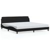 vidaXL Bed Frame "Dover" Black 193x203 cm Faux Leather