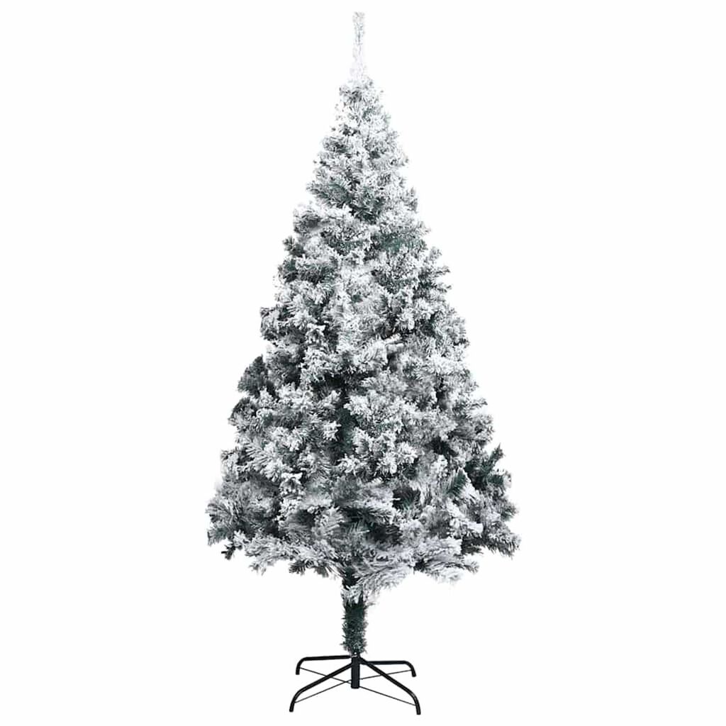 vidaXL Artificial Pre-lit Christmas Tree with Ball Set Green 180 cm PVC