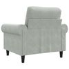 vidaXL Sofa Chair Light Grey 60 cm Velvet