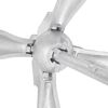 vidaXL Folding Anchor with Rope Silver 2.5 kg Malleable Iron