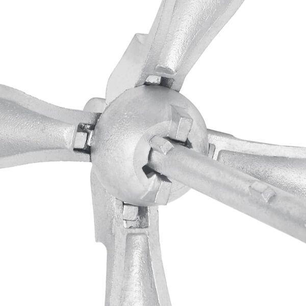 vidaXL Folding Anchor with Rope Silver 2.5 kg Malleable Iron
