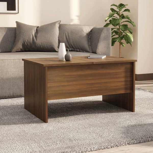 vidaXL Coffee Table Brown Oak 80x50x42.5 cm Engineered Wood