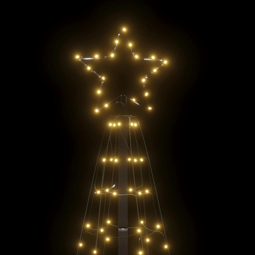 vidaXL LED Christmas Tree with Spikes 220 LEDs Warm White 180 cm