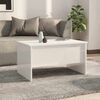 vidaXL Coffee Table High Gloss White 80x50x42.5 cm Engineered Wood