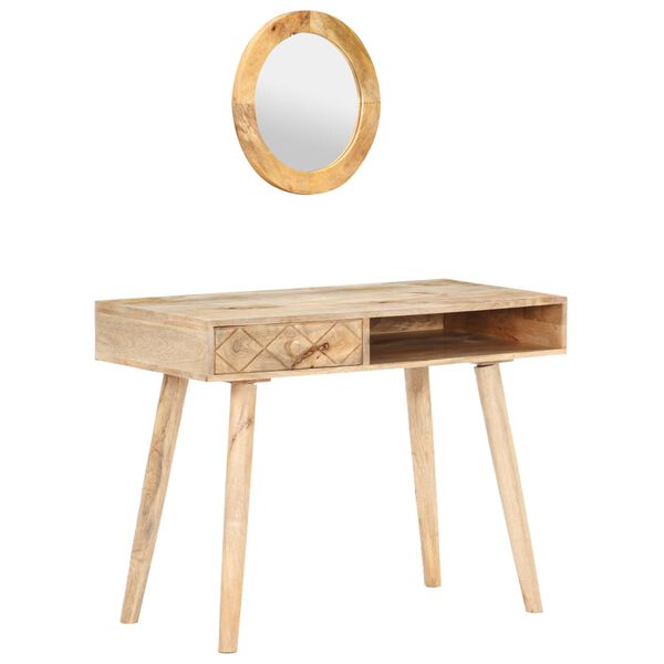 vidaXL Dressing Table 100x50x76 cm Solid Mango Wood