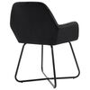 vidaXL Dining Chairs 2 pcs Black Velvet