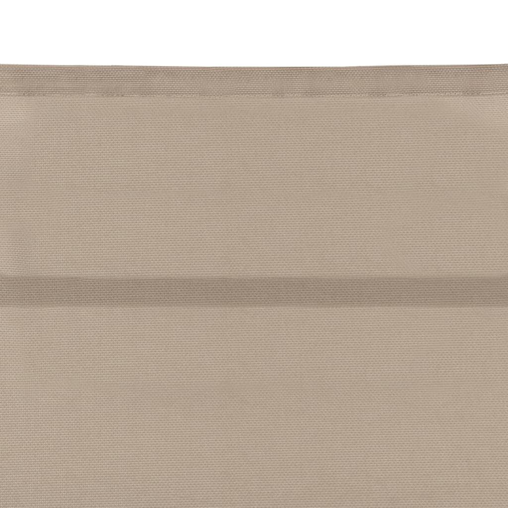 vidaXL Sun Lounger Textilene and Aluminium Cream