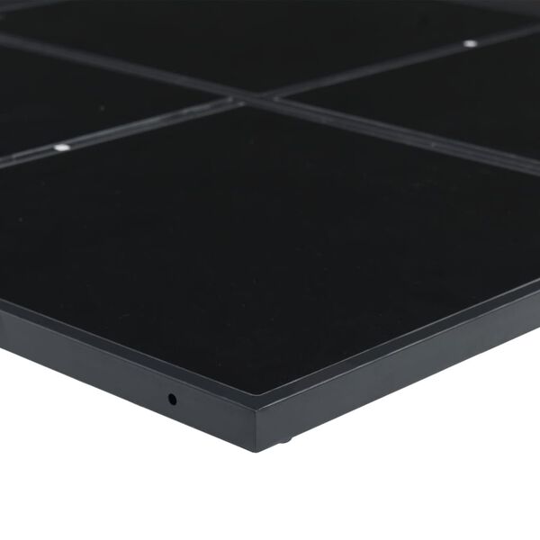 vidaXL 9 Piece Garden Dining Set Black Textilene