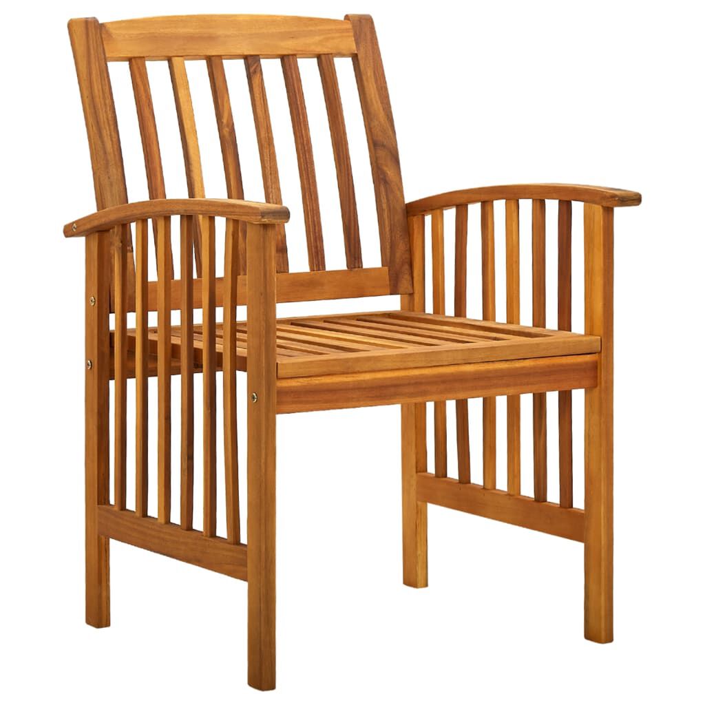 vidaXL 7 Piece Garden Dining Set with Cushions Solid Acacia Wood
