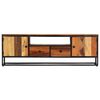 vidaXL TV Cabinet 120x30x40 cm Solid Reclaimed Wood and Steel