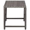 vidaXL Garden Bench 80 cm Poly Rattan Grey
