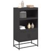 vidaXL Highboard Black 68.5x38.5x123.5 cm Steel