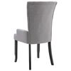 vidaXL Dining Chairs with Armrests 2 pcs Light Grey Fabric