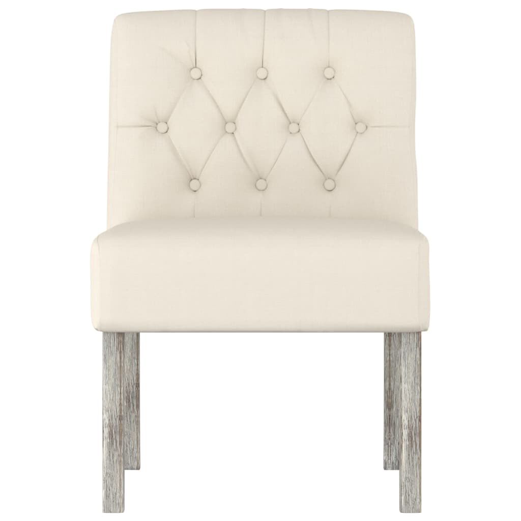vidaXL Slipper Chair LinenButton Design
