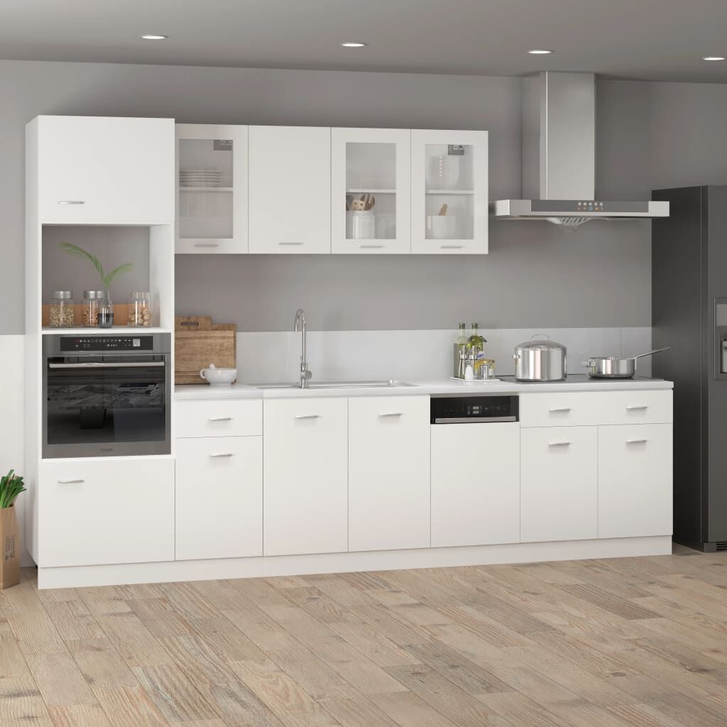 vidaXL Drawer Bottom Cabinet Lyon White 80x46x81.5 cm Engineered Wood