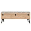 vidaXL Storage Bench 110 cm Solid Wood Fir