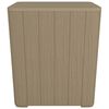vidaXL Garden Table with Removable Lid Light Brown Polypropylene