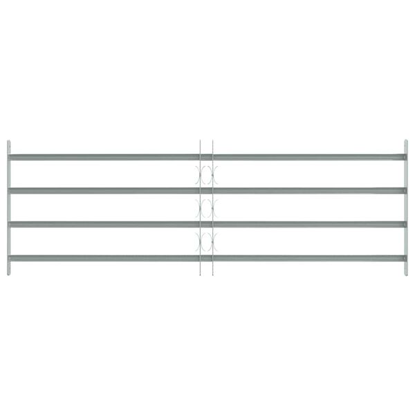 Adjustable Security Grille for Windows with 4 Crossbars 1000-1500 mm