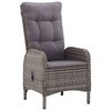 vidaXL 5 Piece Garden Dining Set Grey