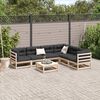 vidaXL 7 Piece Garden Sofa Set with Cushions Solid Wood Pine