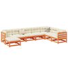 vidaXL 8 Piece Garden Sofa Set Wax Brown Solid Wood Pine
