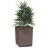 vidaXL Planters 2 pcs Brown 30x30x37 cm Polypropylene