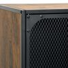 vidaXL Storage Cabinet Rustic Brown 72x36x82 cm Metal and MDF