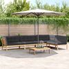 vidaXL 5 Piece Garden Pallet Sofa Set with Cushions Solid Wood Acacia