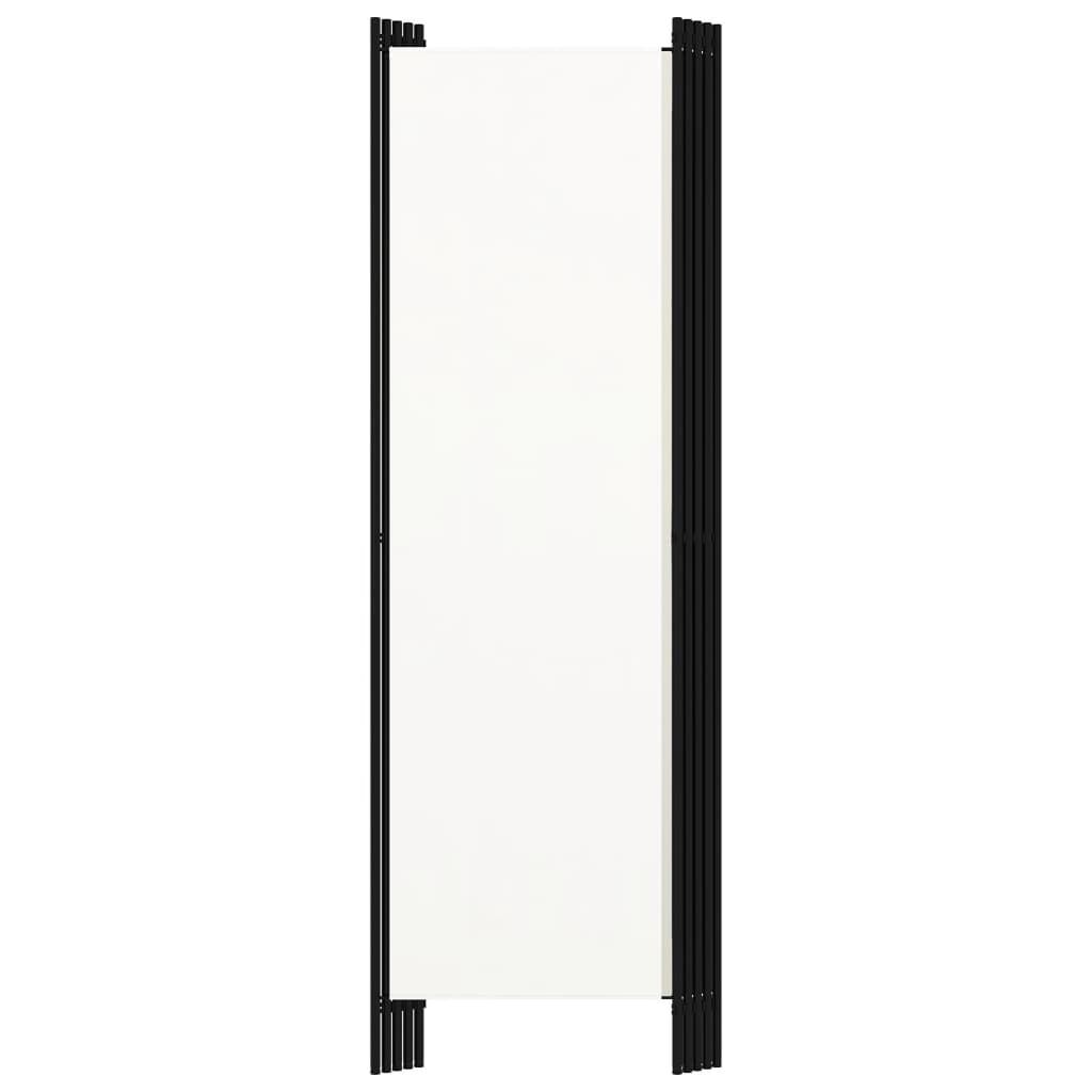 vidaXL 5-Panel Room Divider White 250x180 cm