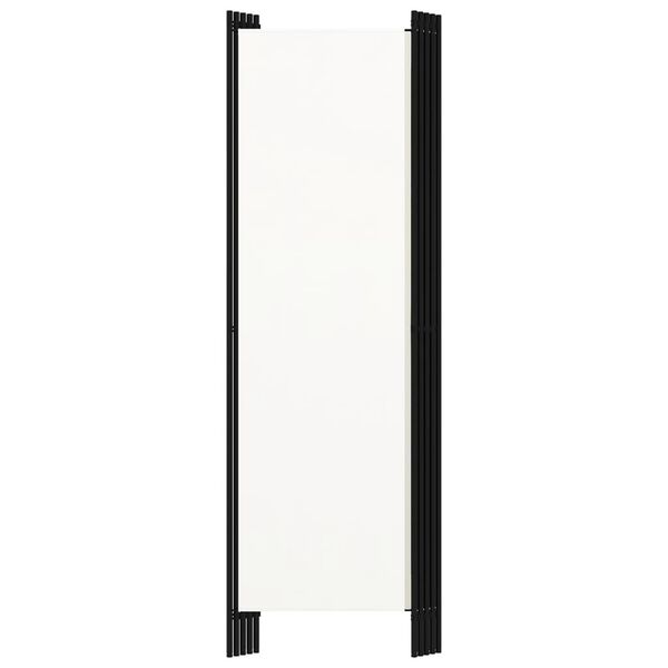 vidaXL 5-Panel Room Divider White 250x180 cm