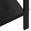 vidaXL 3-Layer Book Shelf Black 60x27.6x90.5 cm Engineered Wood
