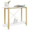 vidaXL Console Table White 110x38x75 cm Engineered Wood