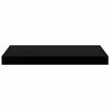 vidaXL Floating Wall Shelves 2 pcs High Gloss Black 50x23x3.8 cm MDF