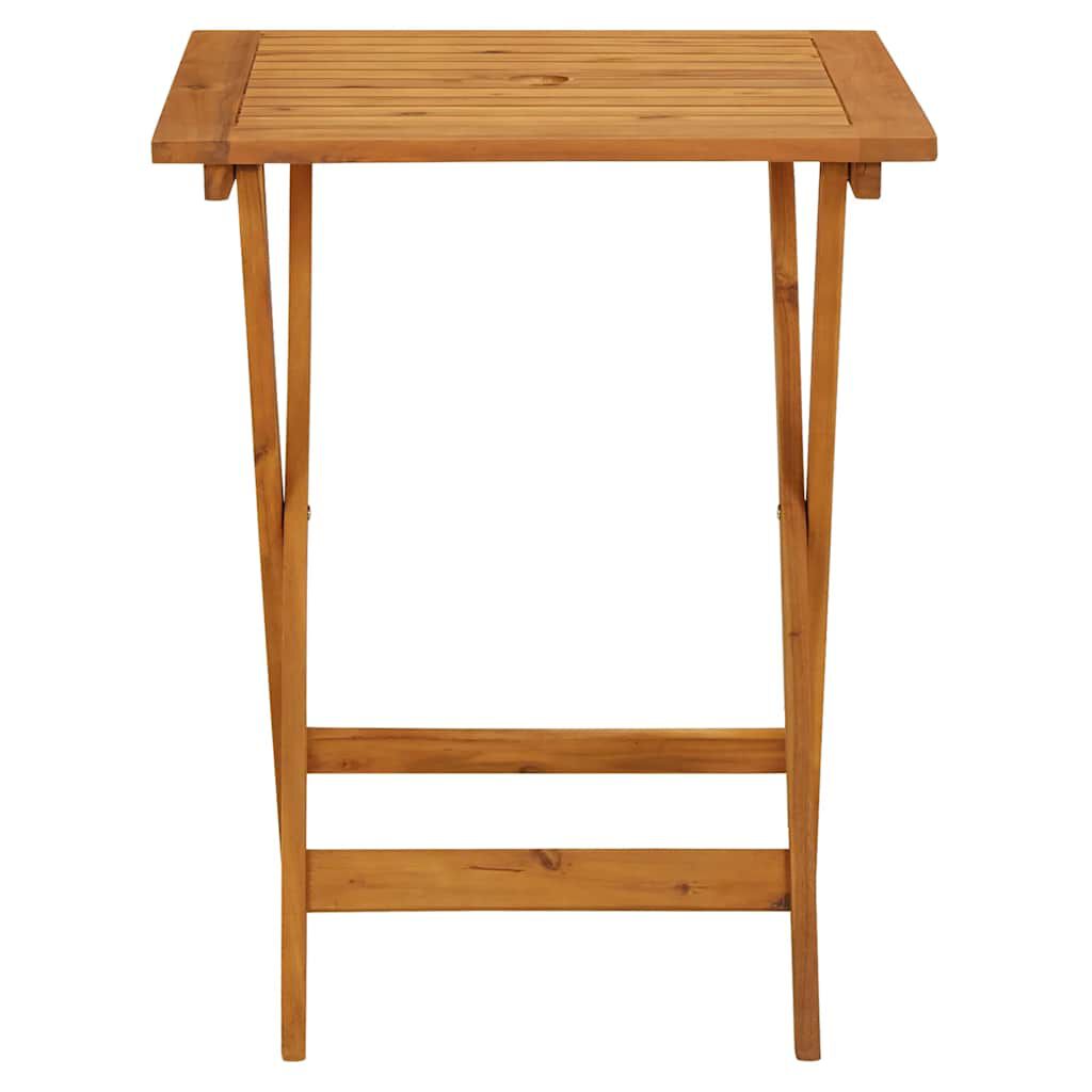 vidaXL Folding Garden Table 60x60x75 cm Solid Acacia Wood