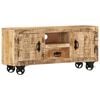 vidaXL TV Cabinet Rough Mango Wood 110x30x50 cm