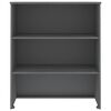vidaXL Top for Highboard HAMAR Dark Grey 85x35x100cm Solid Wood Pine