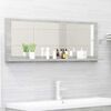 vidaXL Bathroom Mirror Concrete Grey 100x10.5x37 cm Engineered Wood