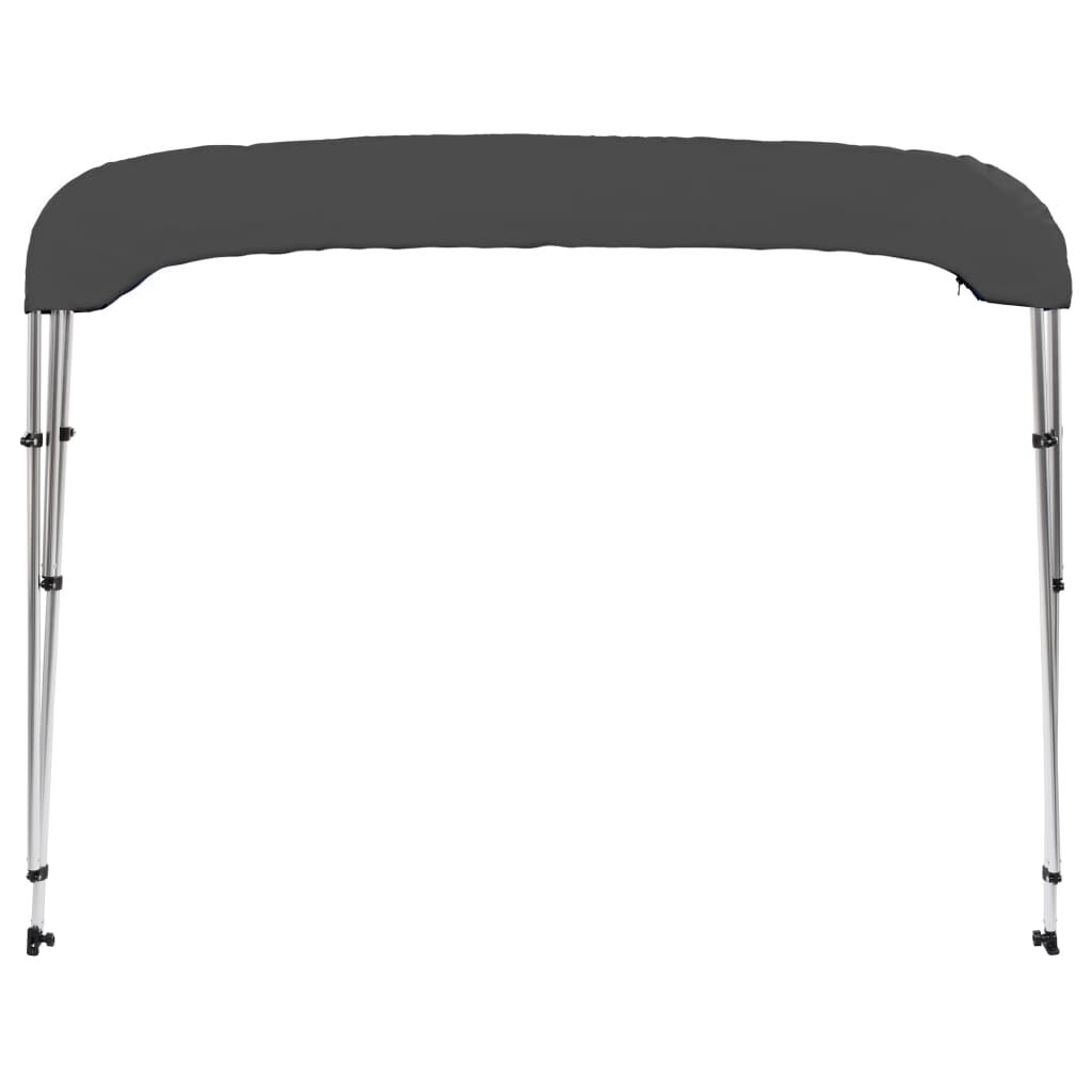 vidaXL 3 Bow Bimini Top Anthracite 183x196x137 cm