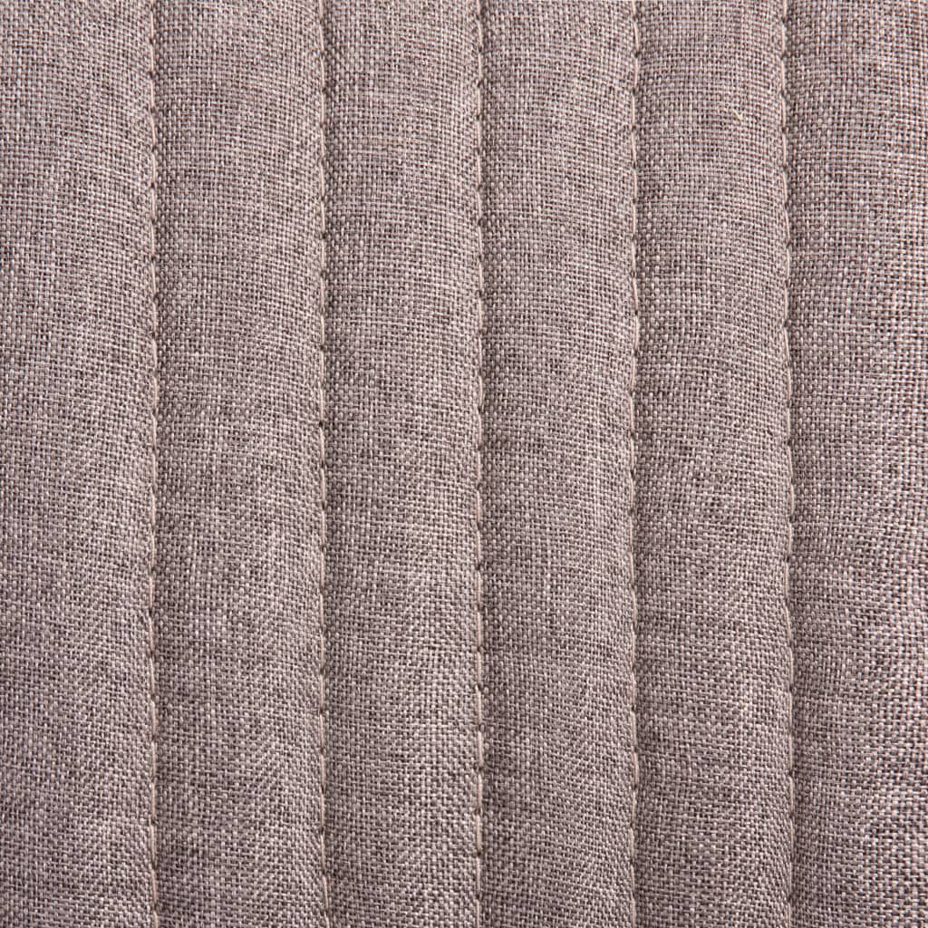 vidaXL Dining Chairs 2 pcs Taupe Fabric