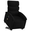 vidaXL Stand up Massage Recliner Chair Black Fabric