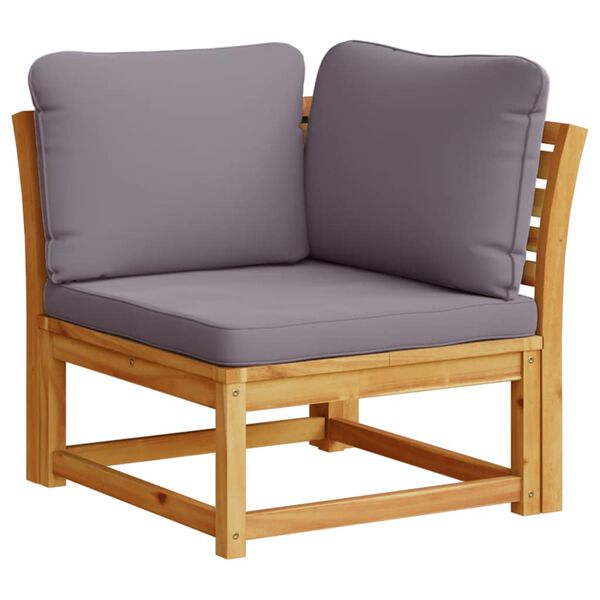 vidaXL 6 Piece Garden Lounge Set with Cushions Solid Wood Acacia