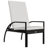 vidaXL Sun Loungers 2 pcs with Footrest PE Rattan Brown