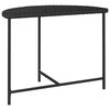 vidaXL Garden Table Black 100x50x75 cm Poly Rattan